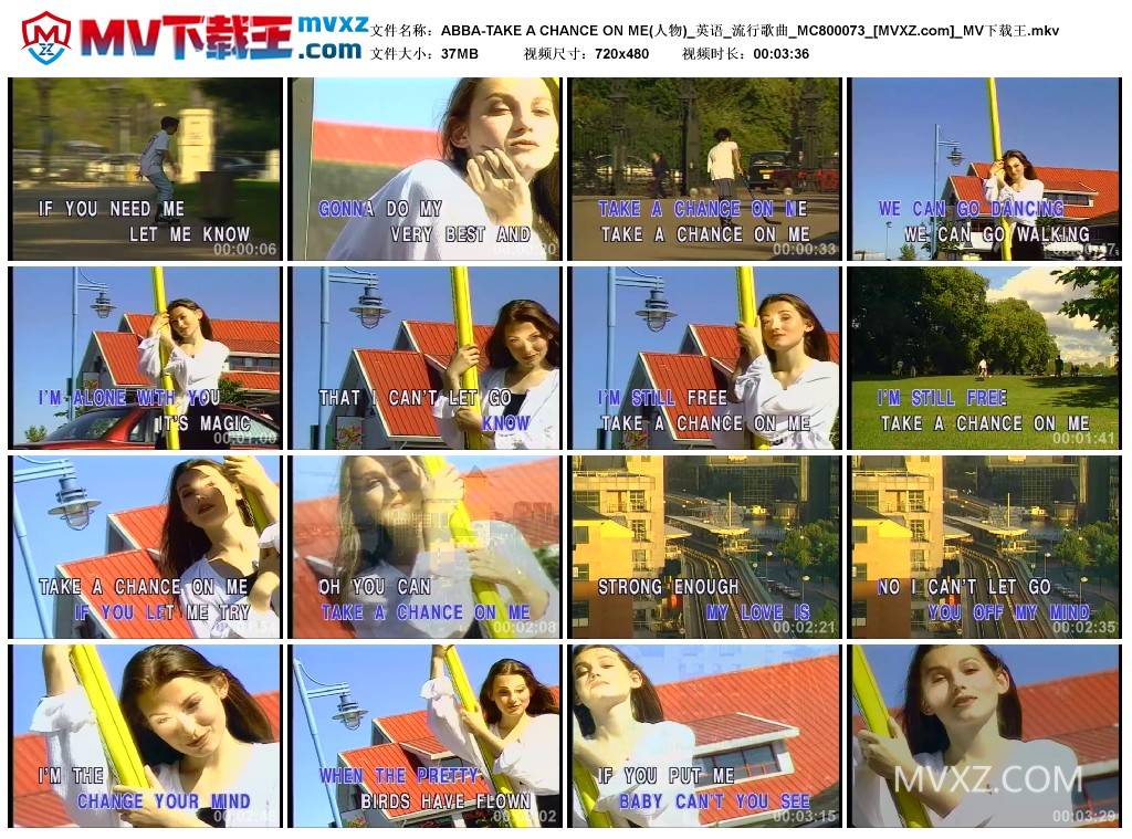 ABBA-TAKE A CHANCE ON ME(人物)_英语_流行歌曲_MC800073